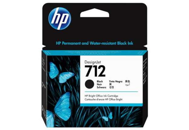 Immagine di Hp - Cartuccia Ink originale - 712 - Nero - 3ED71A - 80 ml