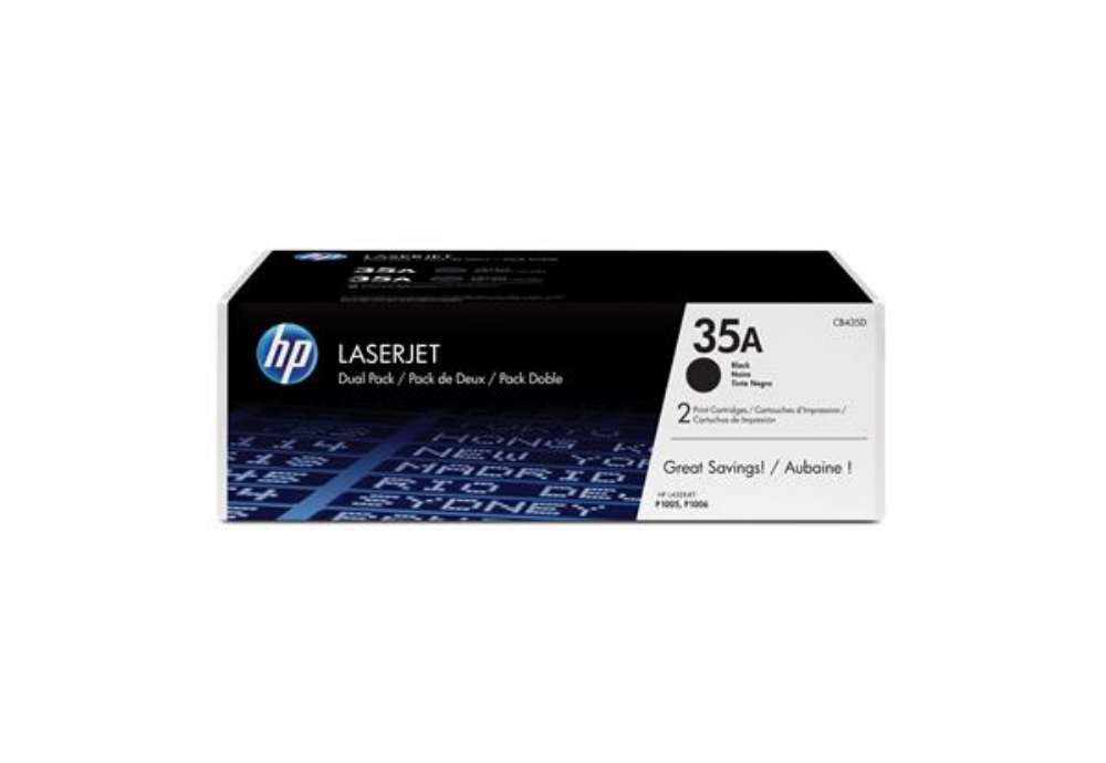 Immagine di Hp - Confezione 2 Toner originale- 35A - Nero - CB435AD - 1.500 pag/cad