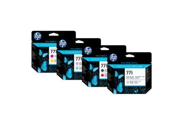 Immagine di Hp - Testina di stampa originale - 771 - Nero opaco / Rosso cromatico - CE017A - 775 pag