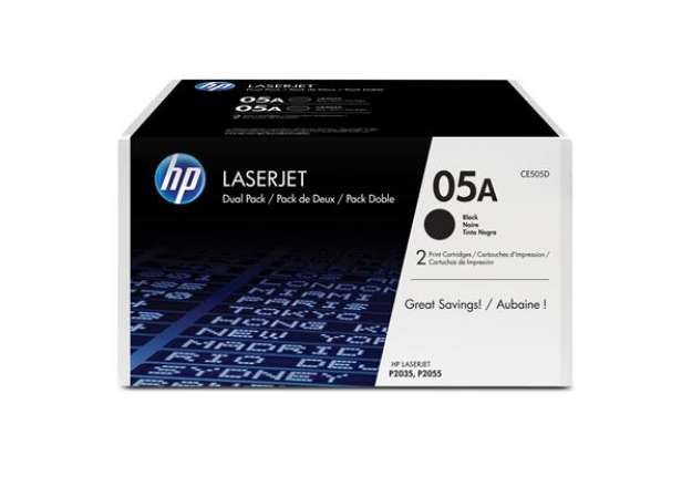 Immagine di Hp - Confezione 2 Toner originale - 05A - Nero - CE505D - 2.300 pag cad