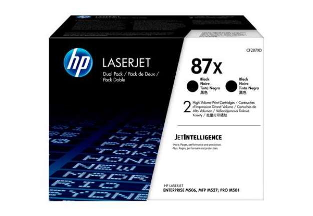 Immagine di Hp - Confezione 2 Toner originale - 87X - Nero - CF287XD - 18.000 pag cad