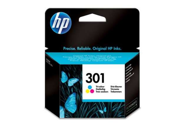 Immagine di Hp - Cartuccia ink originale - 301 - C/M/Y - CH562EE - 165 pag