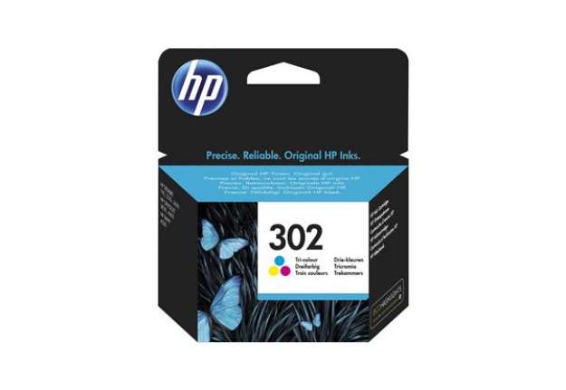 Immagine di Hp - Cartuccia ink originale - 302 - C/M/Y - F6U65AE - 165 pag