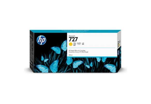 Immagine di Hp - Cartuccia ink originale - 727 - Giallo - F9J78A - 300ml