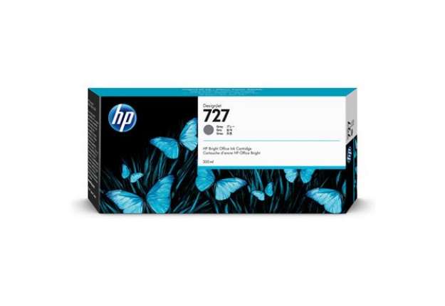 Immagine di Hp - Cartuccia ink originale - 727 - Grigio - F9J80A - 300ml
