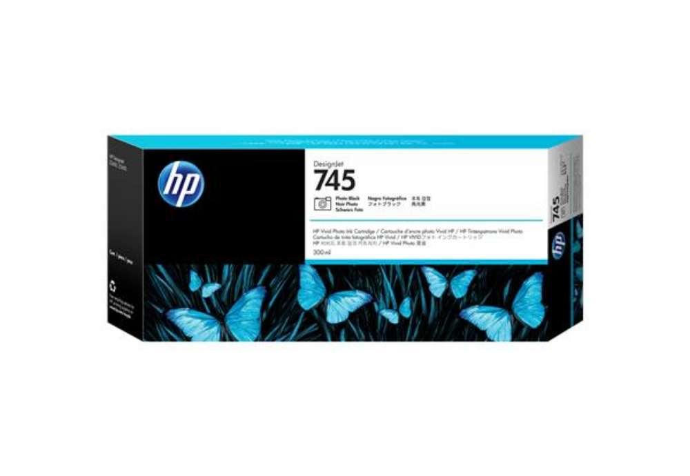 Immagine di Hp - Cartuccia ink originale - 745 - Nero fotografico - F9K04A - 300ml