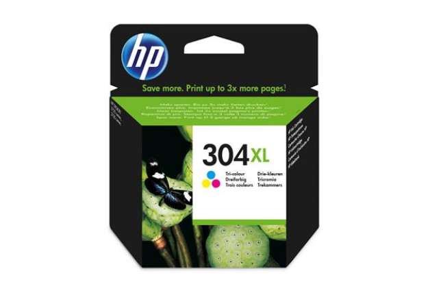 Immagine di Hp - Cartuccia ink originale - 304XL - C/M/Y - N9K07AE - 300 pag