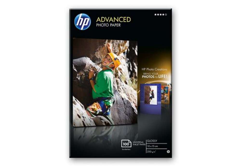 Immagine di Hp - Carta fotografica originale lucida Hp Advanced Photo Paper - 25 Fogli - 10 x 15 cm senza margin