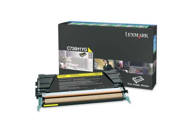 Immagine di Lexmark - Toner - Giallo - C736H1YG - return program - 10.000 pag