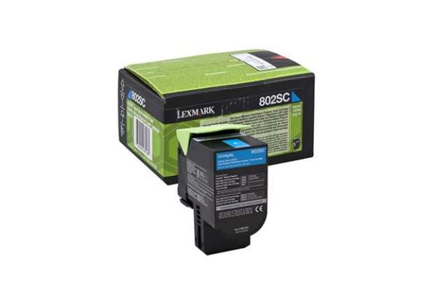Immagine di Lexmark - Toner - Ciano - 80C2SC0 - return program - 2.000 pag
