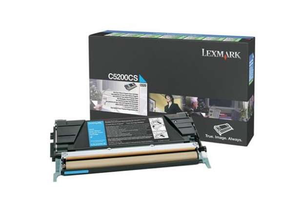 Immagine di Lexmark - Toner - Ciano - C5200CS - return program - 1.500 pag