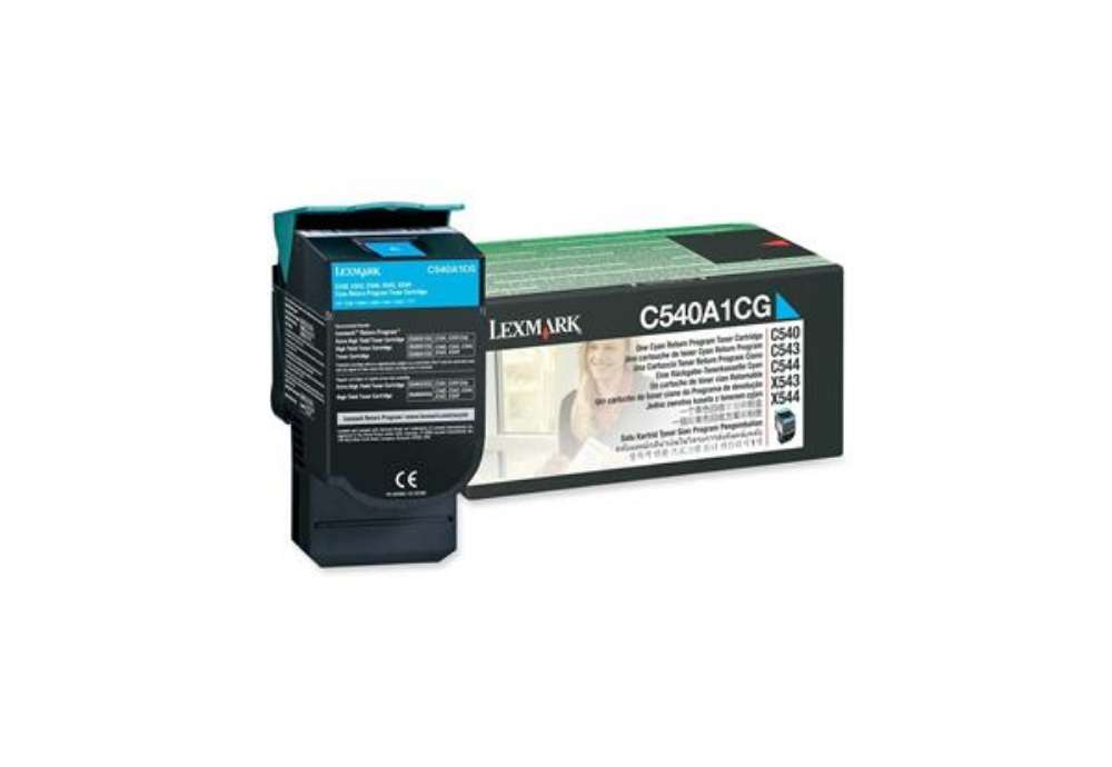 Immagine di Lexmark - Toner - Ciano - C540A1CG - return program - 1.000 pag