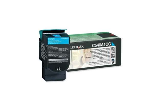Immagine di Lexmark - Toner - Ciano - C540A1CG - return program - 1.000 pag