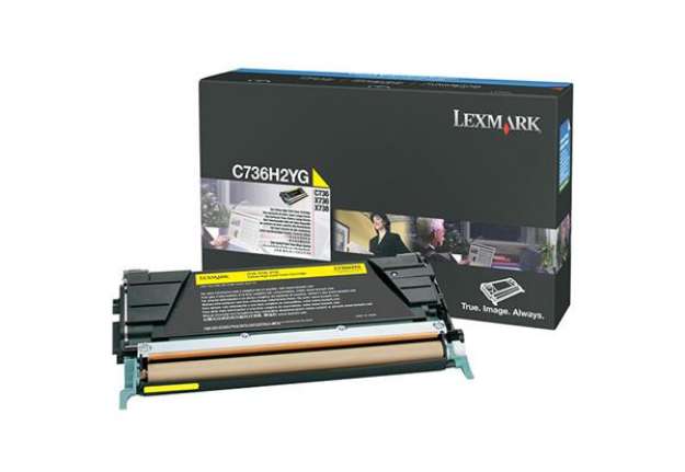 Immagine di Lexmark - Toner - Giallo - C736H2YG - non return program - 10.000 pag
