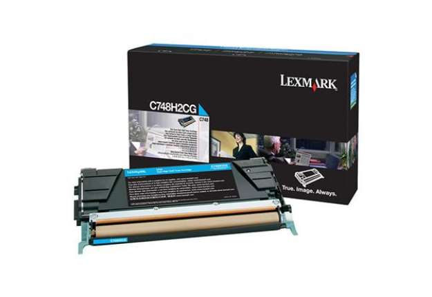 Immagine di Lexmark - Toner - Ciano - C748H2CG - non return program - 10.000 pag