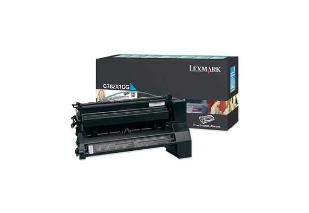 Immagine di Lexmark - Toner - Ciano - C782X1CG - return program - 15.000 pag