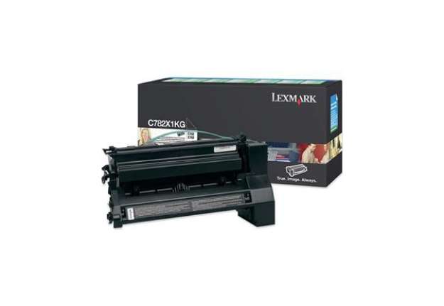 Immagine di Lexmark - Toner - Nero - C782X1KG - return program - 15.000 pag