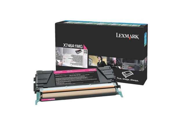 Immagine di Lexmark - Toner - Magenta - X746A1MG - return program - 7.000 pag