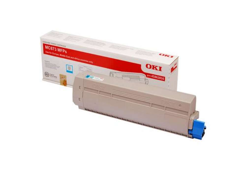 Immagine di Oki - Toner - Ciano - MC873 - 45862816 - 10.000 pag