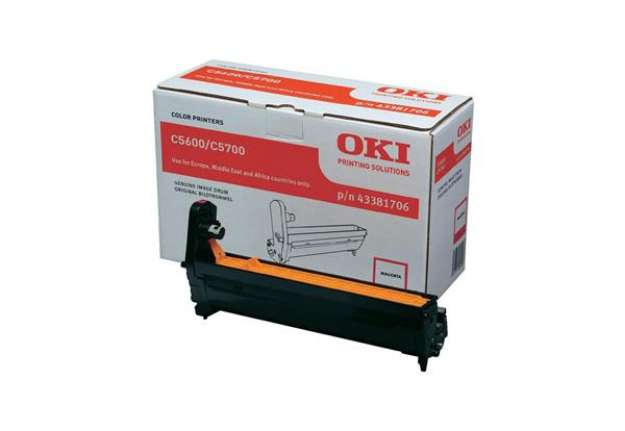 Immagine di Oki - Tamburo - Magenta - C5600 C5700 - 43381706 - 20.000 pag