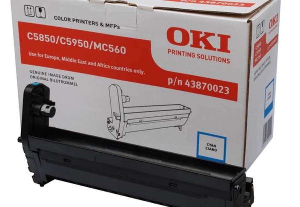 Immagine di Oki - Tamburo - Ciano - C5850/5950 - 43870023 - 20.000 pag