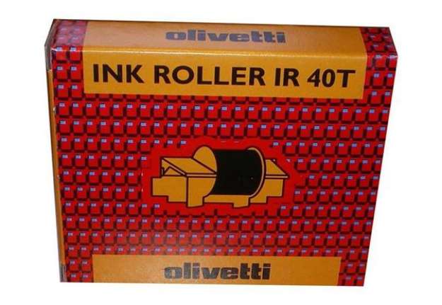 Immagine di Olivetti - Kit 2 Rulli inchiostro - Nero/Rosso - 81129