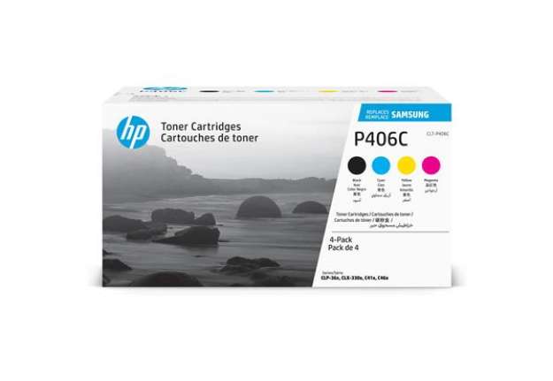 Immagine di Samsung/HP - Multipack 4 Toner originale - C/M/Y/K - CLTP406C/ELS