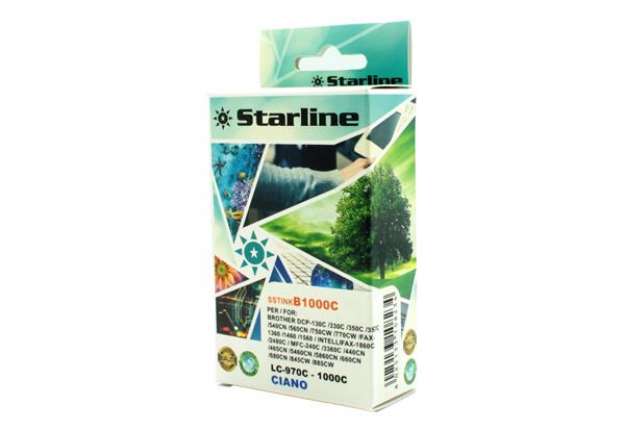 Immagine di Starline - Cartuccia ink - per Brother - Ciano - LC1000C - 20ml