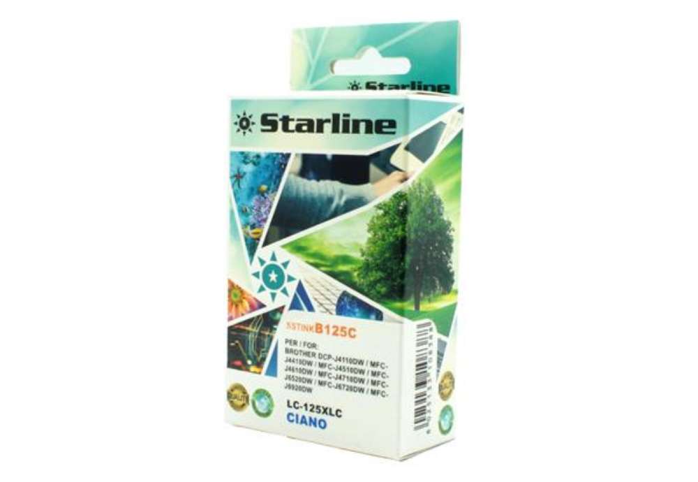 Immagine di Starline - Cartuccia ink - per Brother - Ciano - LC125XLC - 16,6ml