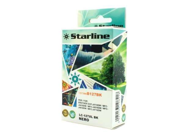 Immagine di Starline - Cartuccia ink - per Brother - Nero - LC127XLBK - 28ml