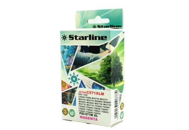 Immagine di Starline - Cartuccia ink - per Canon - Magenta - CLI571M - 12,4ml