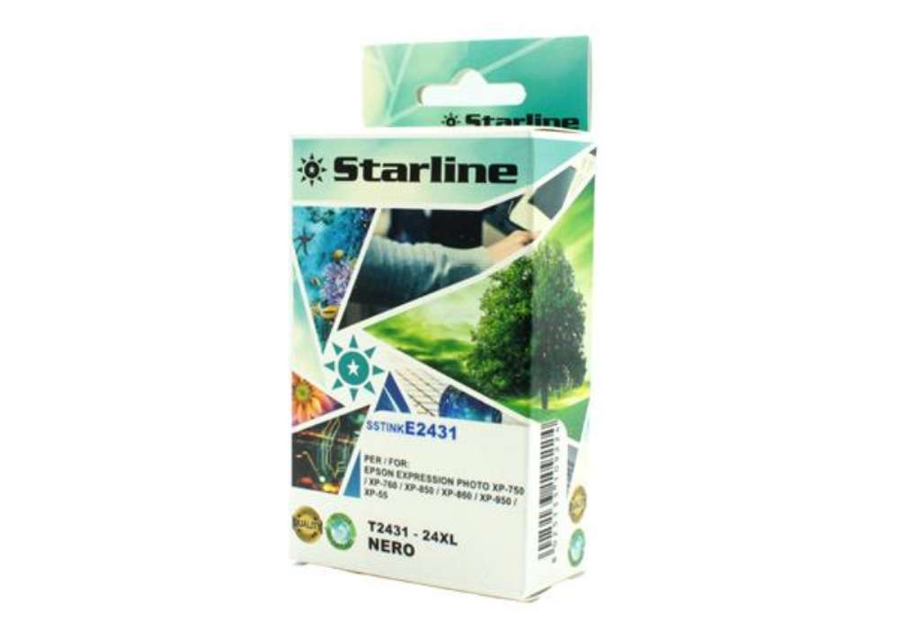 Immagine di Starline - Cartuccia ink - per Epson - Nero -C13T24314012 - 24XL-11ml