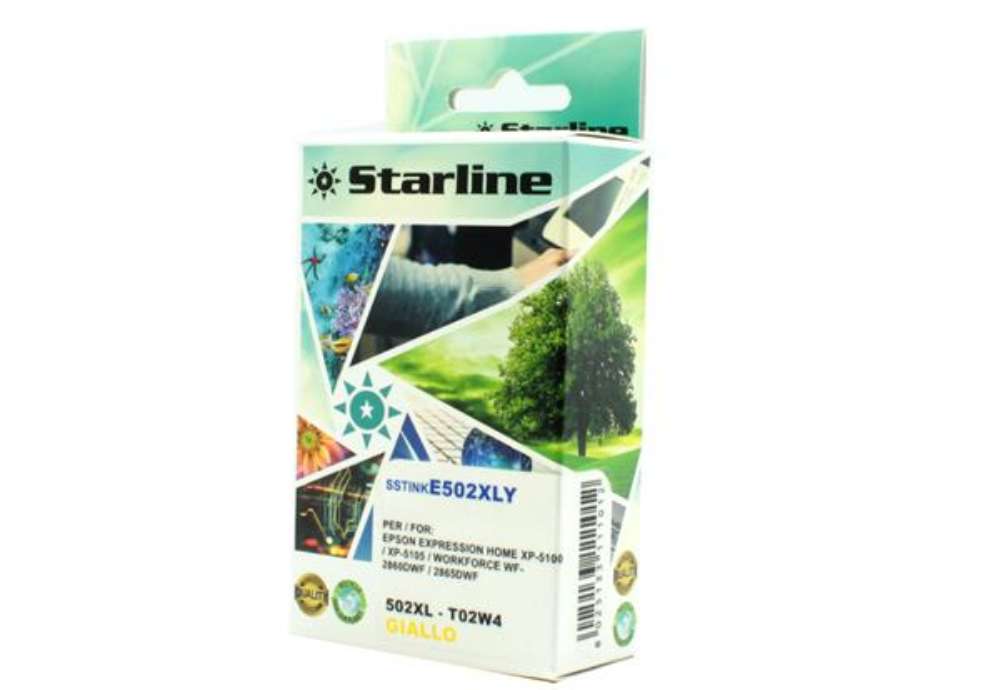 Immagine di Starline - Cartuccia Ink - per Epson - Giallo - C13T02W44010 - 502XL - 12ml