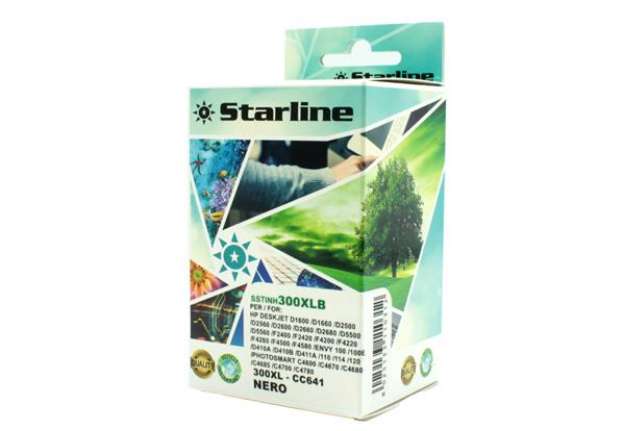 Immagine di Starline - Cartuccia ink Compatibile - per  HP 300XL - Nero