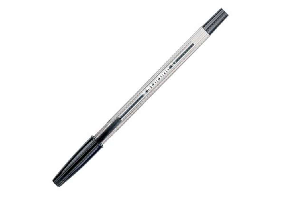 Immagine di Penna a sfera con cappuccio - punta fine 0,7mm  - nero - Starline - conf.50 pezzi