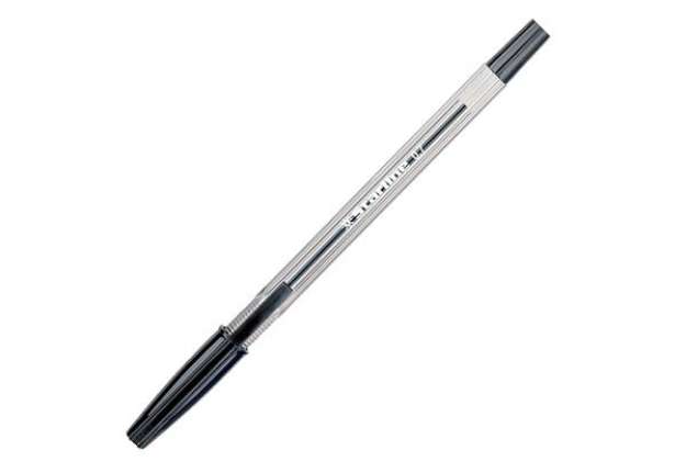 Immagine di Penna a sfera con cappuccio - punta fine 0,7mm  - nero - Starline - conf.50 pezzi
