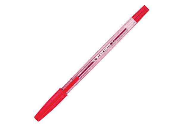 Immagine di Penna a sfera con cappuccio  - punta fine 0,7mm  - rosso - Starline -  conf. 50 pezzi