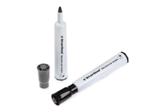Immagine di Marcatore per lavagne cancellabili Starline - punta tonda 2,0mm - nero - Starline