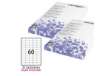 Immagine di Etichette adesive - in carta - angoli arrotondati - permanenti - 37,5 x 23,5 mm - 60 et/fg - 100 fog