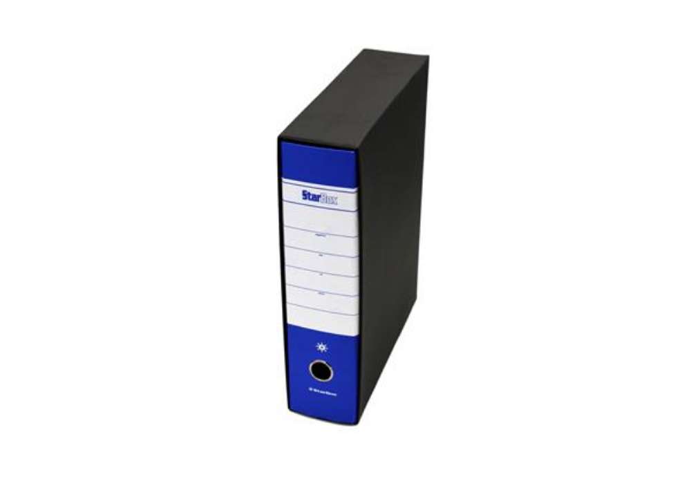 Immagine di Registratore Starbox sfuso - dorso 8 cm - protocollo 23 x 33 cm - blu - Starline