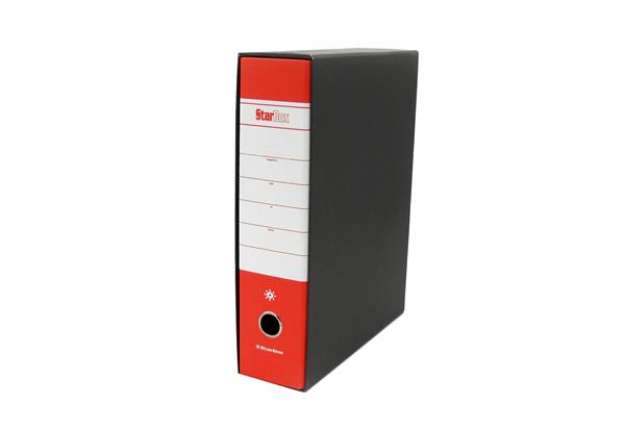 Immagine di Registratore Starbox - dorso 8 cm - protocollo 23 x 33 cm - rosso - Starline