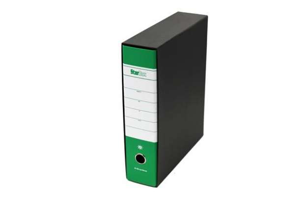 Immagine di Registratore Starbox sfuso - dorso 8 cm - protocollo 23 x 33 cm - verde - Starline