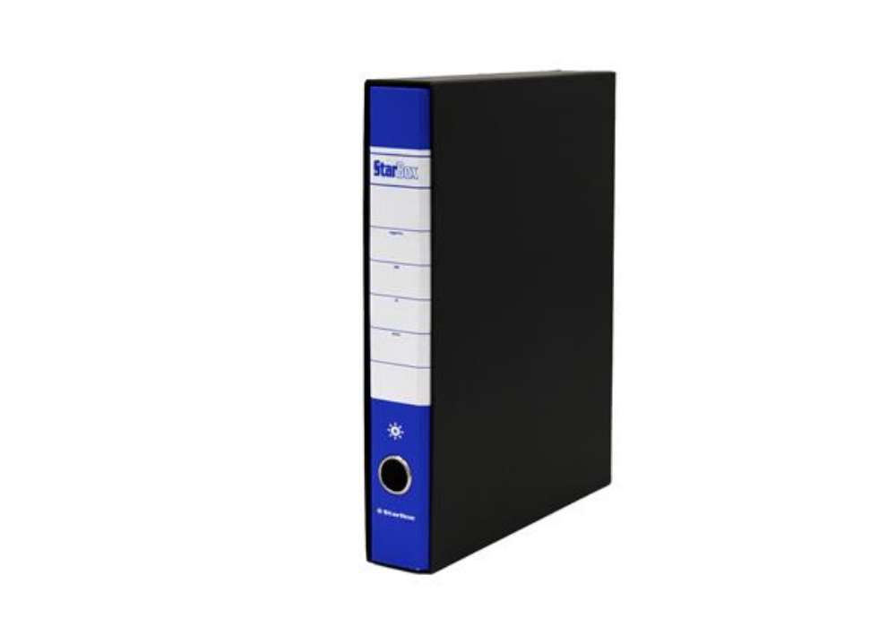 Immagine di Registratore Starbox sfuso - dorso 5 cm - protocollo 23 x 33 cm - blu - Starline