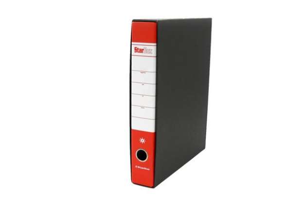Immagine di Registratore Starbox sfuso - dorso 5 cm - protocollo 23 x 33 cm - rosso - Starline