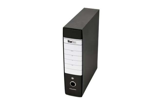 Immagine di Registratore Starbox sfuso - dorso 8 cm - protocollo 23 x 33 cm - nero - Starline
