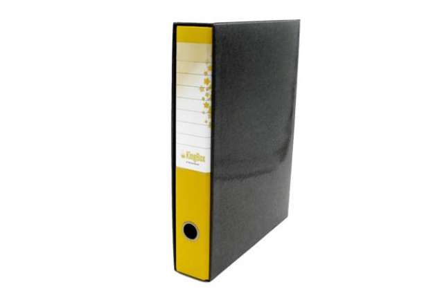 Immagine di Registratore Kingbox - dorso 5 cm - protocollo 23x33 cm - giallo - Starline