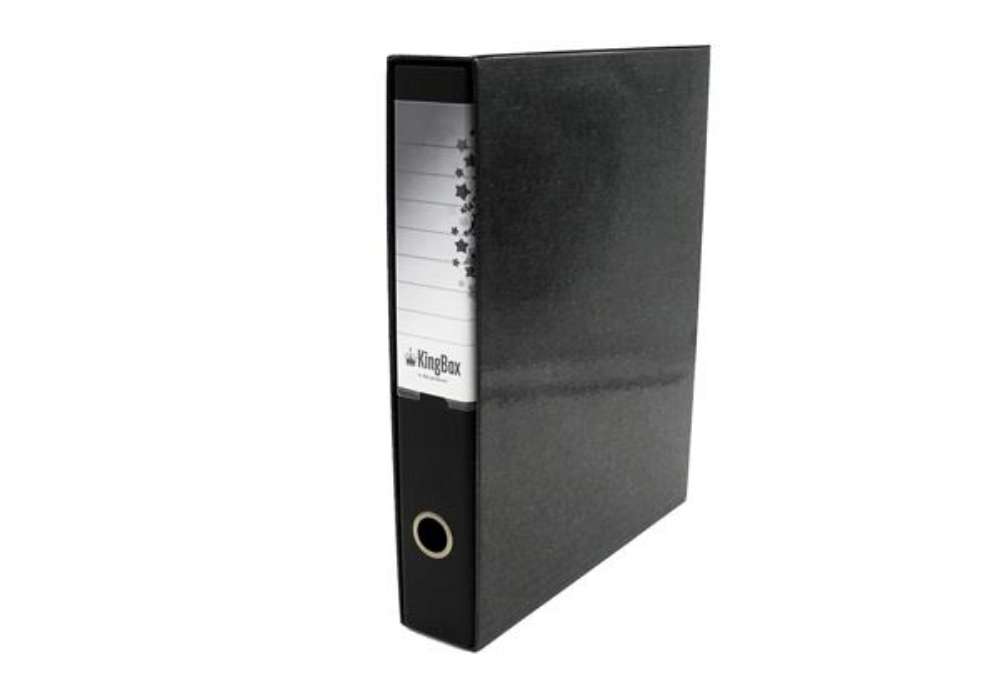 Immagine di Registratore Kingbox - dorso 5 cm - protocollo 23 x 33 cm - nero - Starline