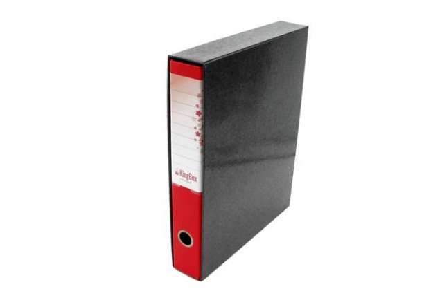 Immagine di Registratore Kingbox - dorso 5 cm - protocollo 23x33 cm - rosso - Starline