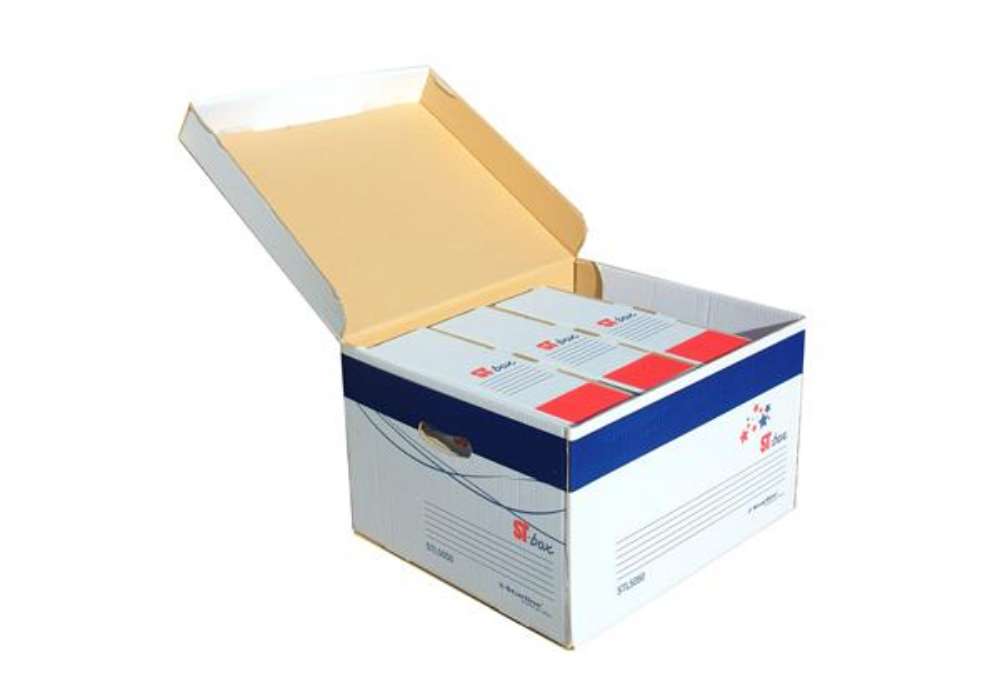 Immagine di Scatola archivio ST-box - con coperchio - 37,5 x 42,5 x 26,5 cm - Starline