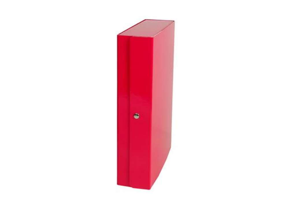 Immagine di Scatola progetto Glossy - dorso 6 cm - rosso - Starline
